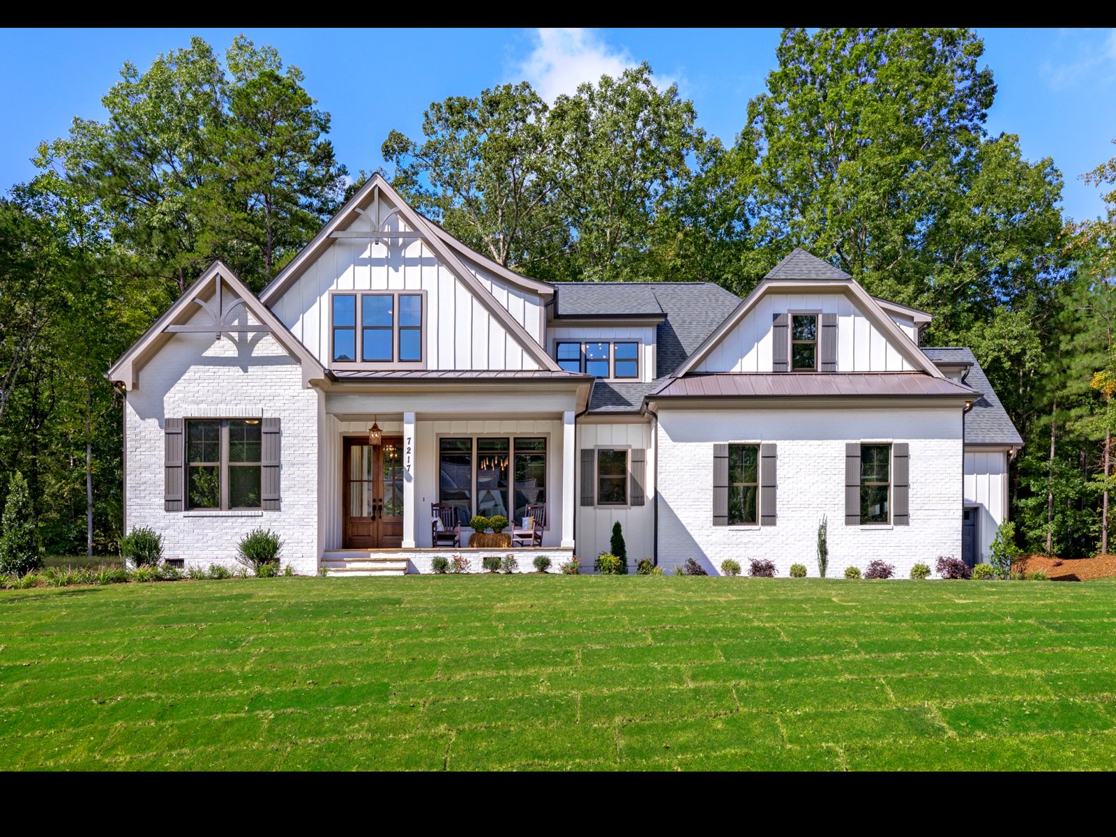 Luxury custom home exterior